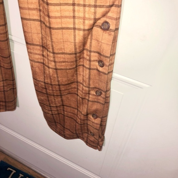 Muse brown plaid pants high waisted boot cut size 2 - Picture 4 of 7